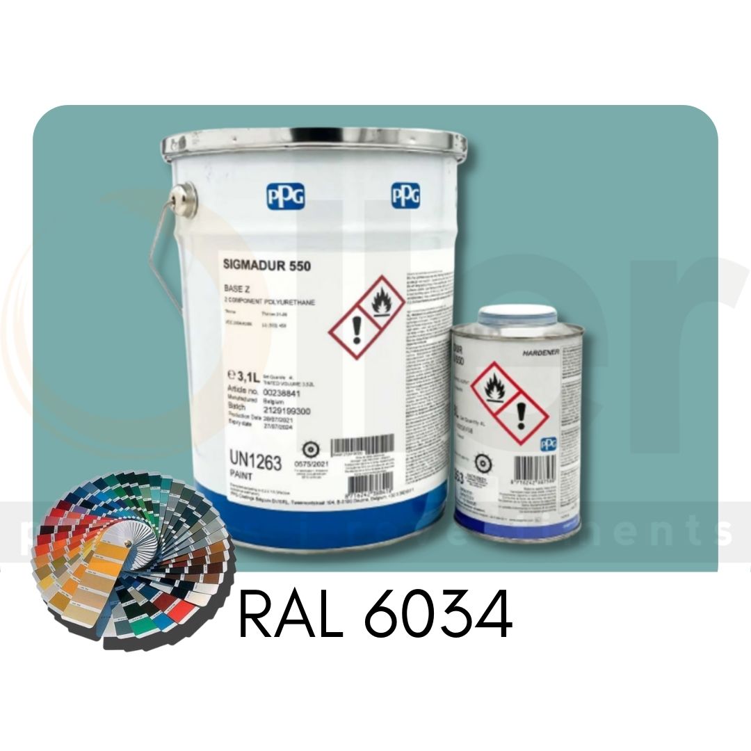 RAL 6034 Sigmadur 550 RAL Turquesa Pastel A+B 4L