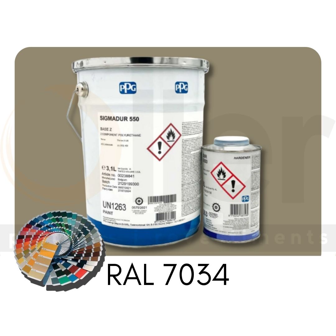 RAL 7034 gris amarillento Sigmadur 550