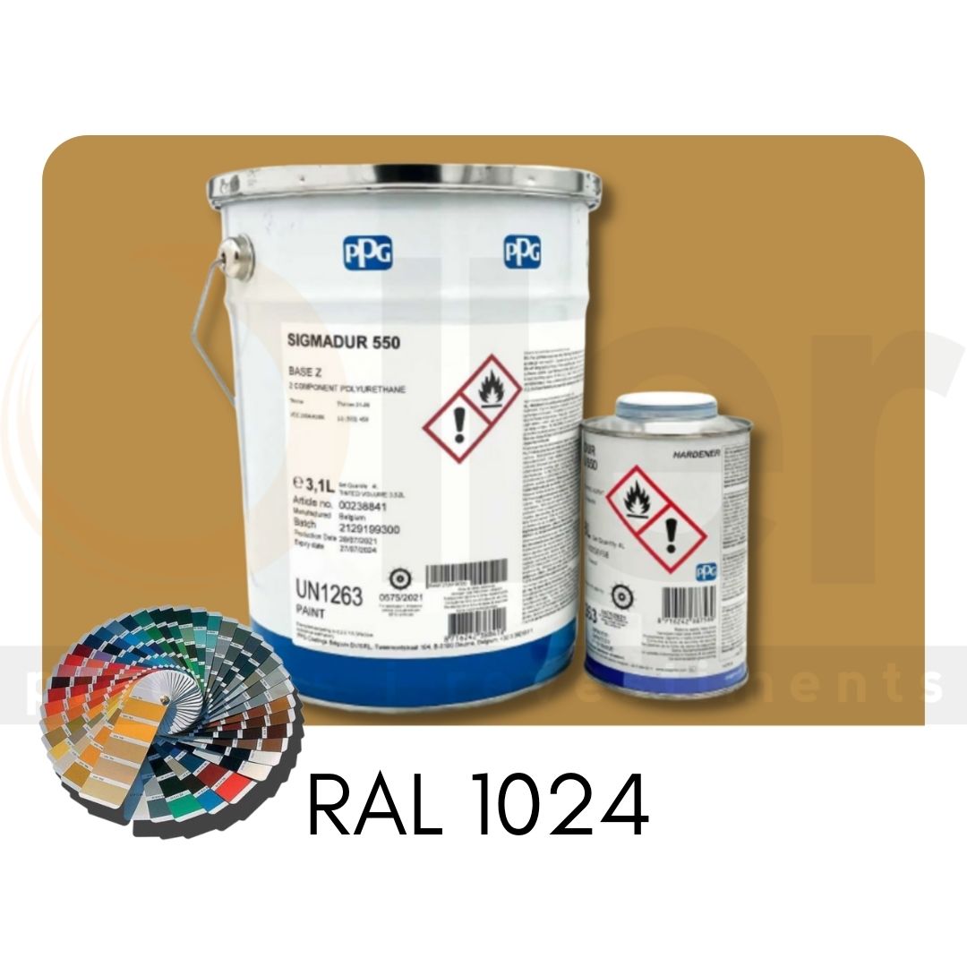 RAL 1024 Sigmadur 550 RAL Amarillo Ocre A+B 4L RAL 1024 Sigmadur 550 RAL Amarillo Ocre A+B 4L