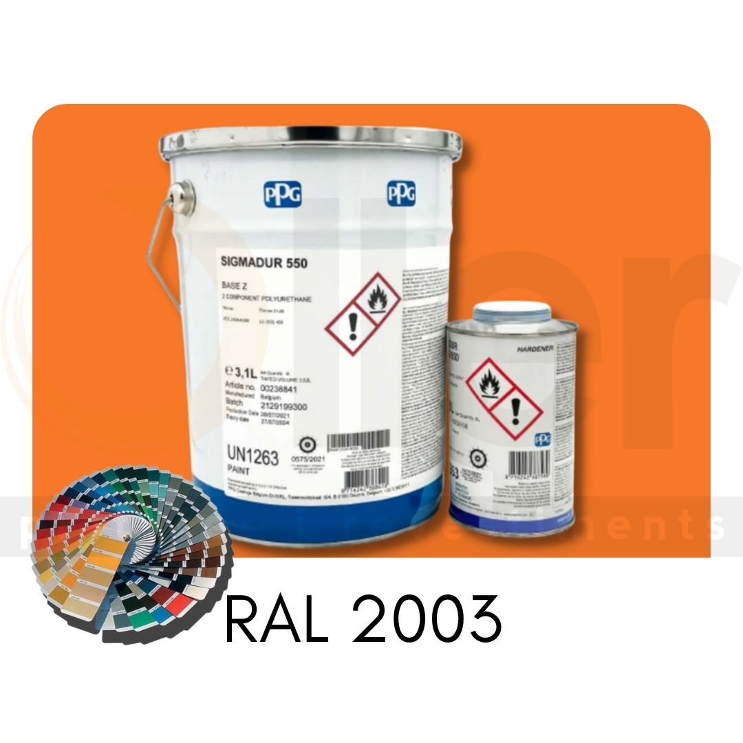 RAL 2003 Sigmadur 550 RAL Naranja Pálidoo A+B 4L RAL 2003 Sigmadur 550 RAL Naranja Pálidoo A+B 4L