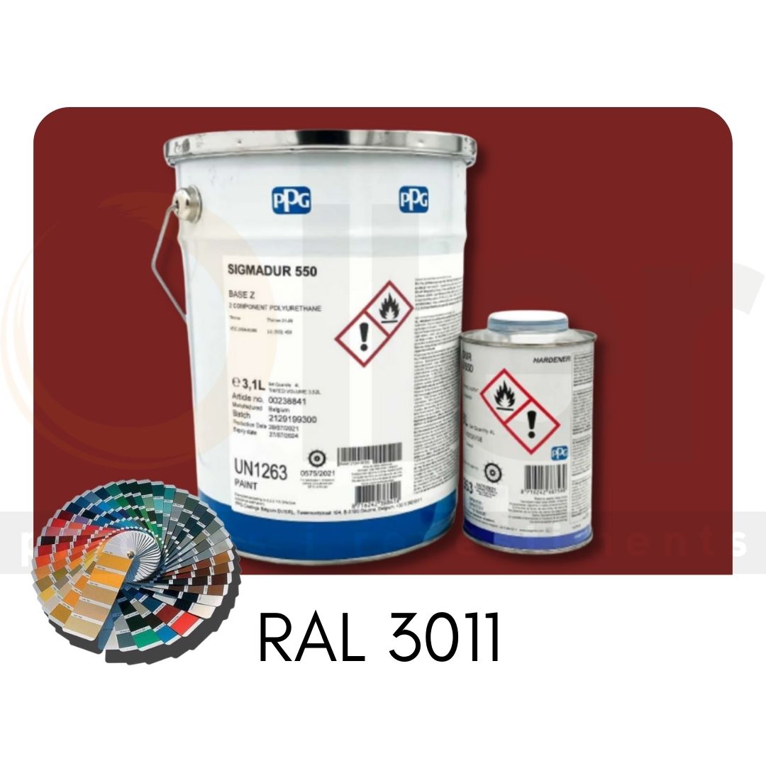RAL 3011 Sigmadur 550 RAL Rojo Pardo A+B 4L RAL 3011 Sigmadur 550 RAL Rojo Pardo A+B 4L
