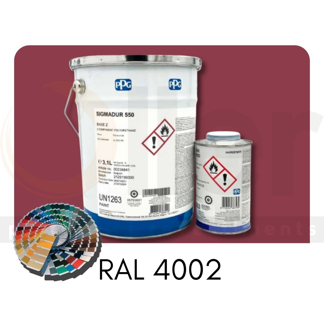 RAL 4002 Sigmadur 550 RAL Rojo Violeta A+B 4L