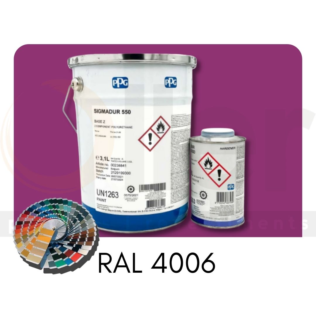 RAL 4006 Sigmadur 550 RAL Púrpura Tráfico A+B 4L RAL 4006 Sigmadur 550 RAL Púrpura Tráfico A+B 4L