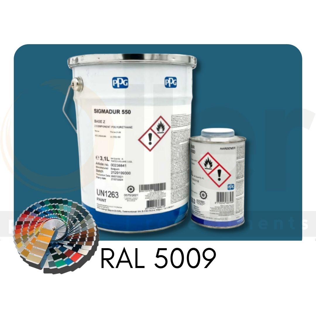 RAL 5009 Sigmadur 550 RAL Azul Azur A+B 4L