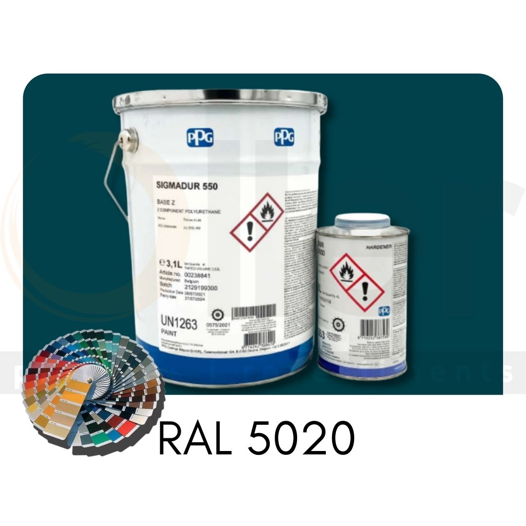 RAL 5020 Sigmadur 550 RAL Azul Oceano A+B 4L RAL 5020 Sigmadur 550 RAL Azul Oceano A+B 4L