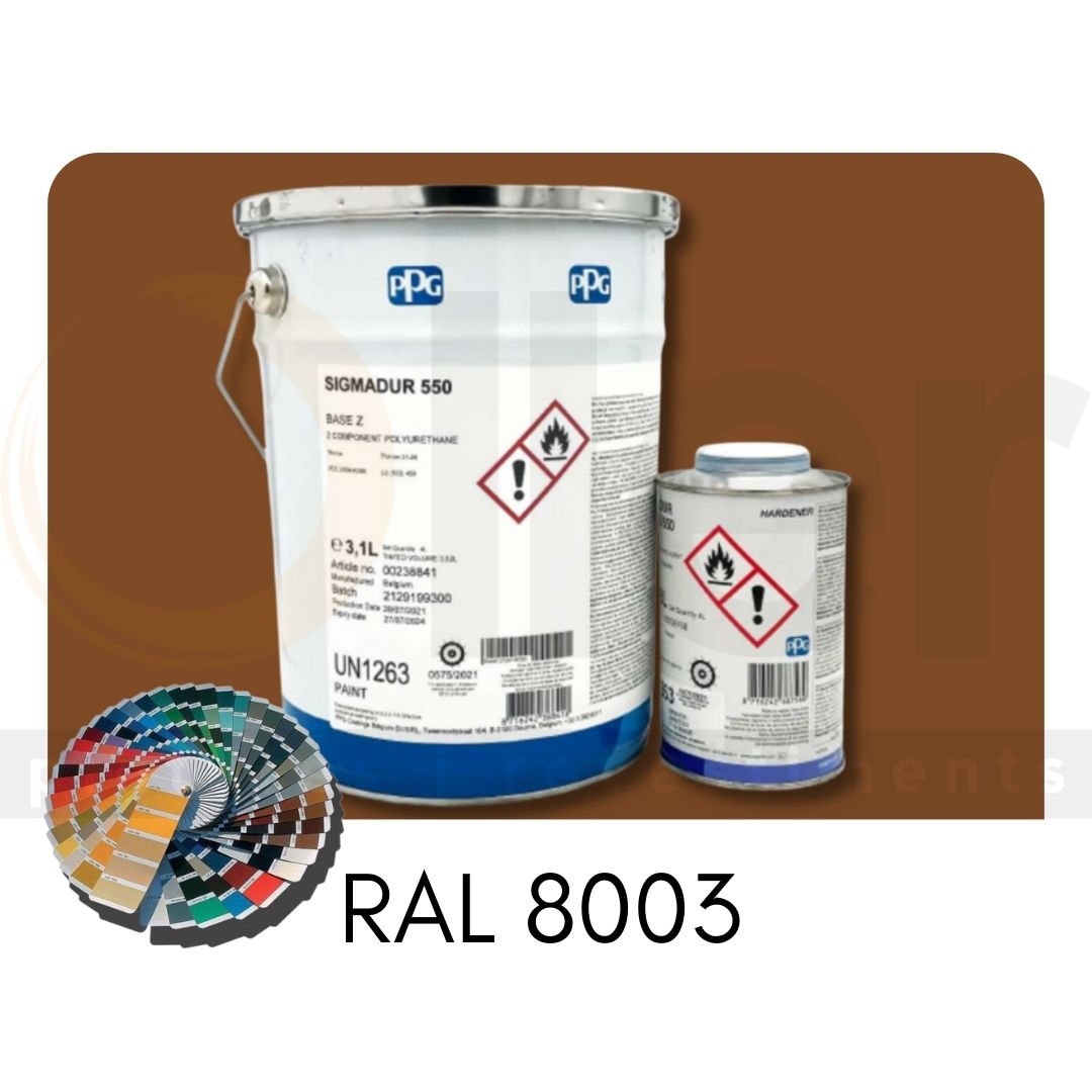 RAL 8003 Sigmadur 550 RAL Pardo Arcilla A+B 4L