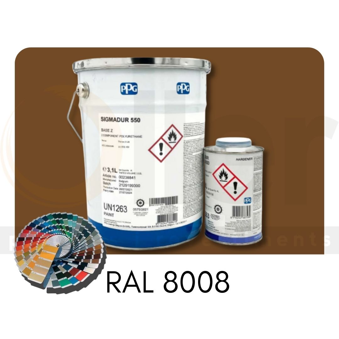 RAL 8008 Sigmadur 550 RAL Pardo Oliva A+B 4L