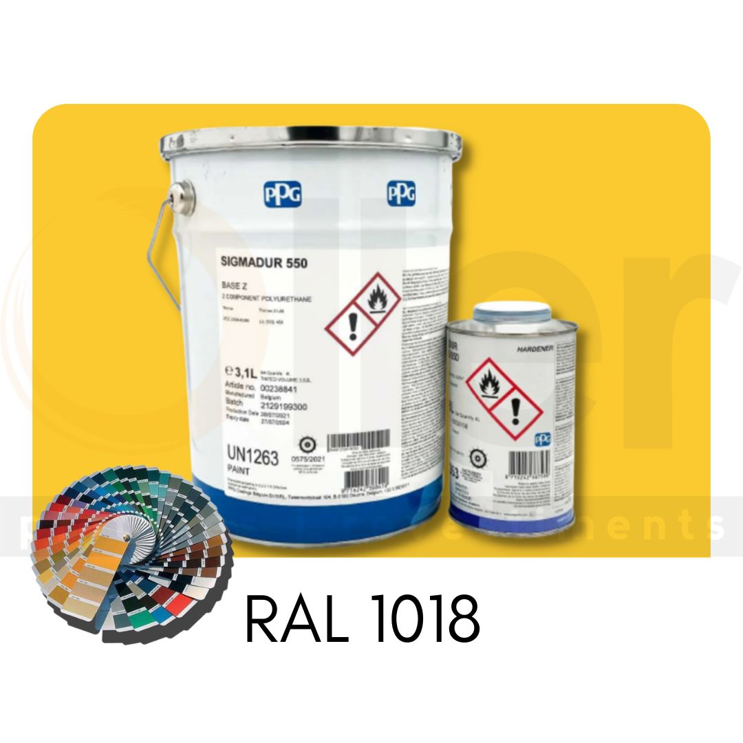 RAL 1018 Sigmadur 550 Amarillo de Zinc A+B 5L | RAL 1018 RAL 1018 Sigmadur 550 Amarillo de Zinc A+B 5L | RAL 1018