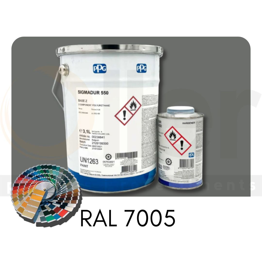 RAL 7005 Sigmadur 550 RAL Gris Ratón A+B 4L RAL 7005 Sigmadur 550 RAL Gris Ratón A+B 4L