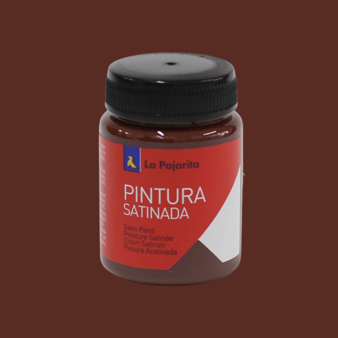 pintura setinada castaño la pajarita