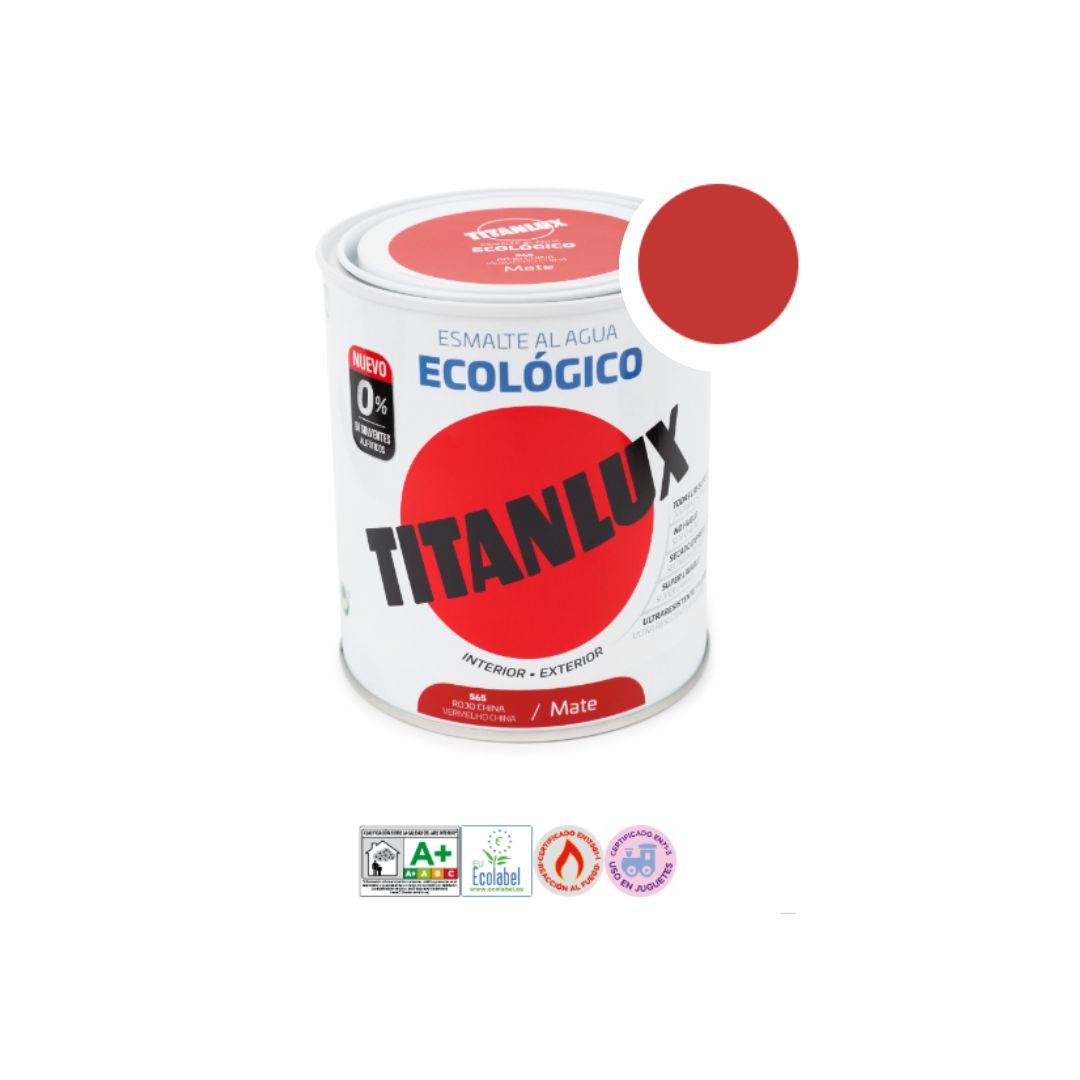 esmalte ecologico titanlux rojo china oller
