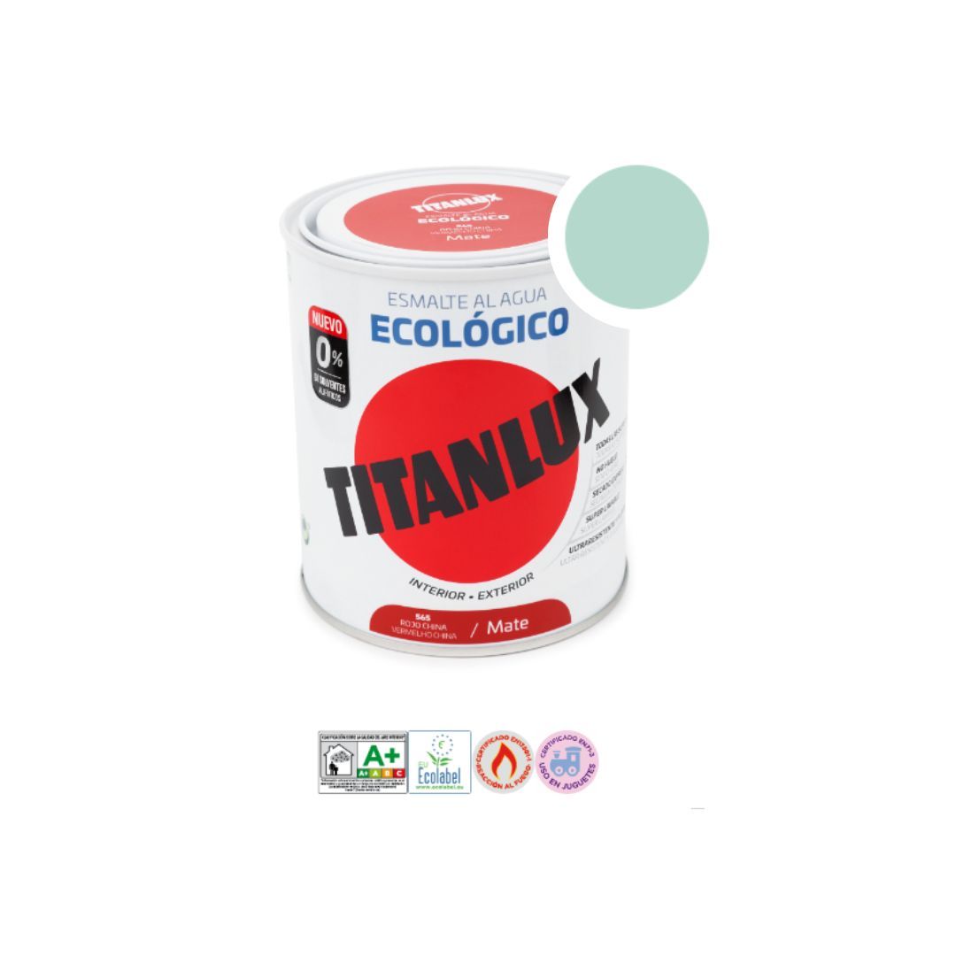 esmalte ecologico titanlux verde mint oller
