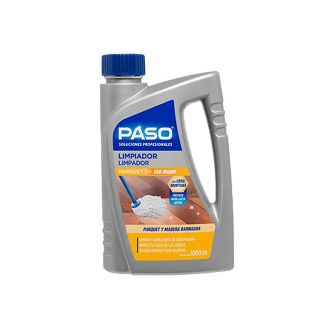 paso limpiador abrillantador parquet madera 1000ml uso diario
