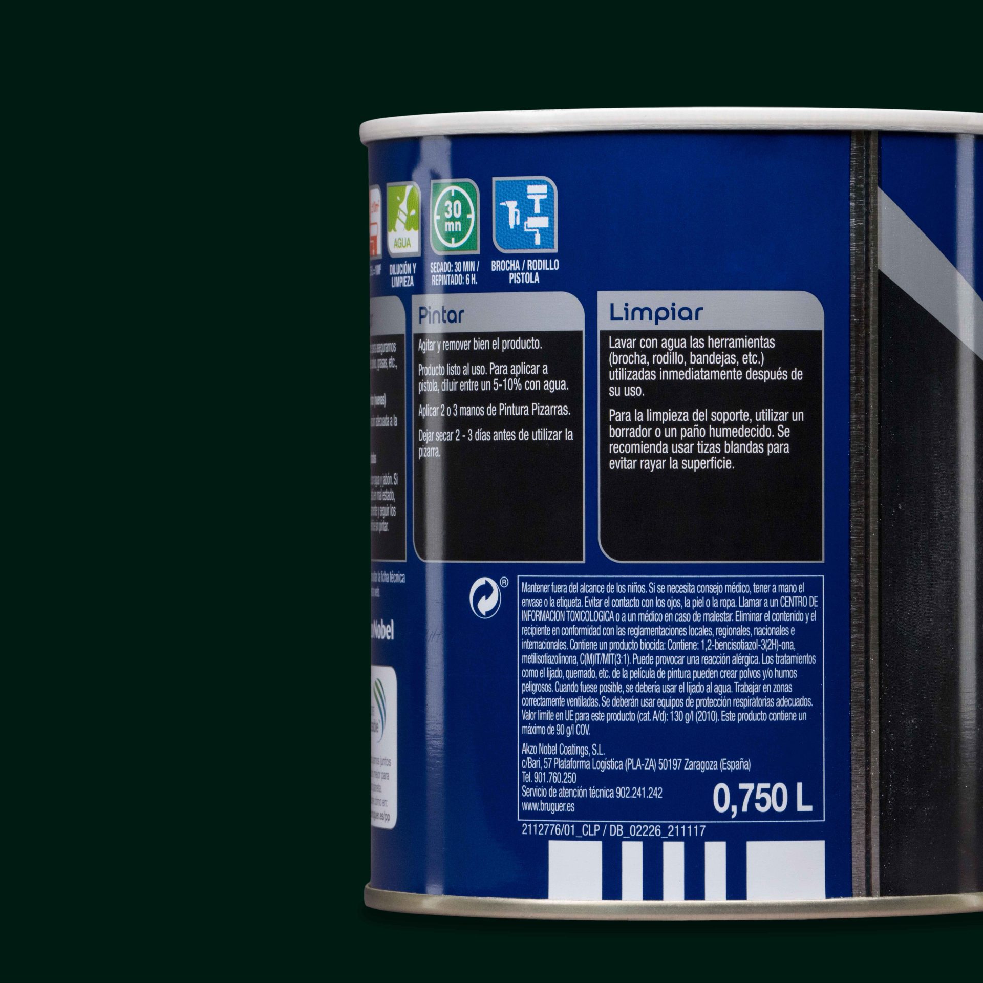 pintura-pizarra-verde-750-bruguer-oller pintura pizarra verde bruguer