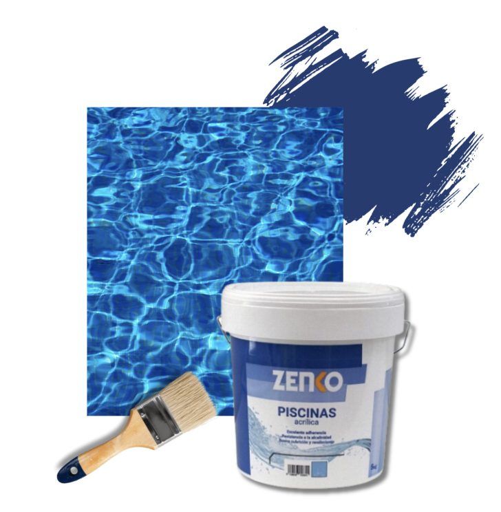 Pintura acrílica para piscinas de obra