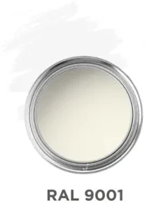 Comparativa de blancos RAL - Diferencia visual RAL 9001