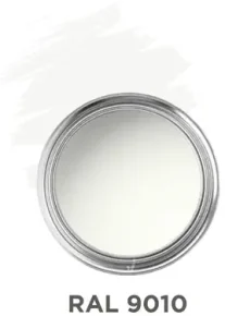 Comparativa de blancos RAL - Diferencia visual RAL 9010