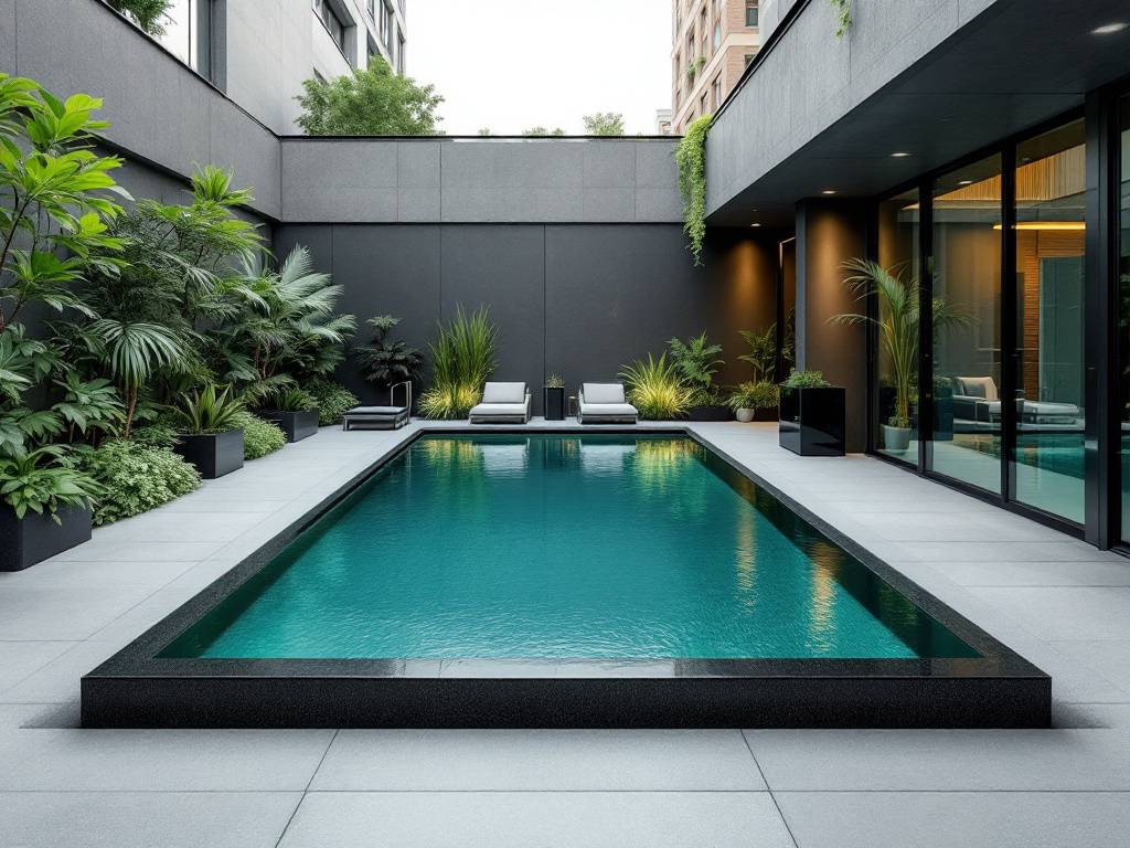 Área Spa relax urbano con fondo RAL 6029 Verde Menta