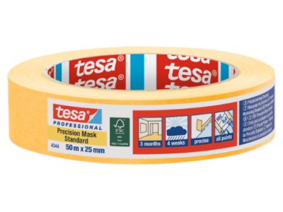 TESA 4344 Precision mask standard naranja 50m x 19mm