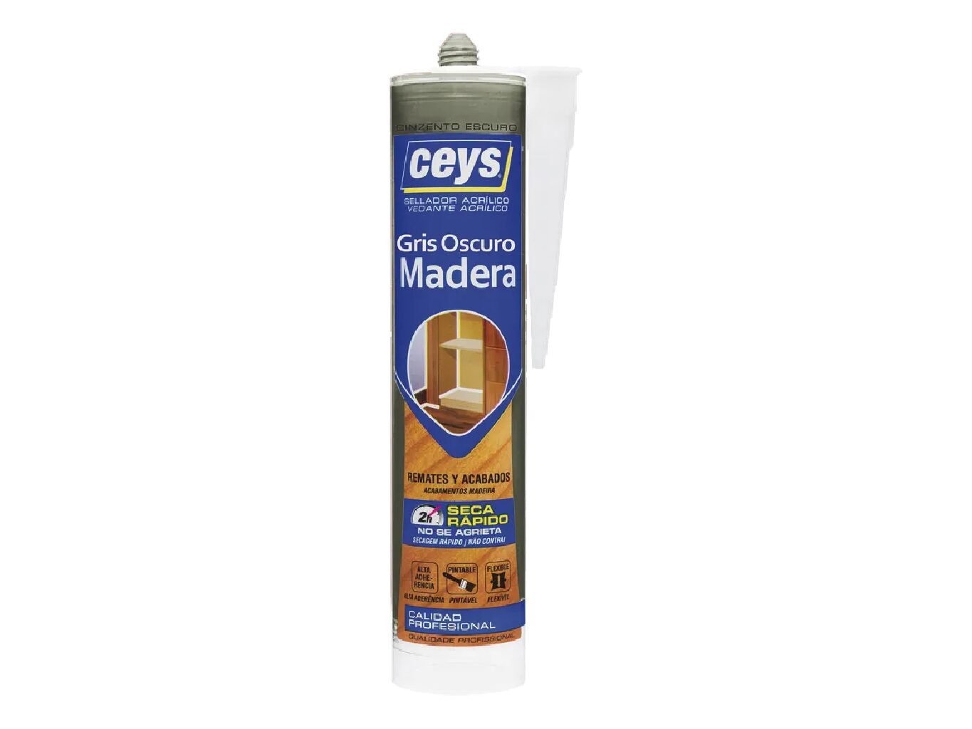 Ceys sellador para madera color gris oscuro 280ml