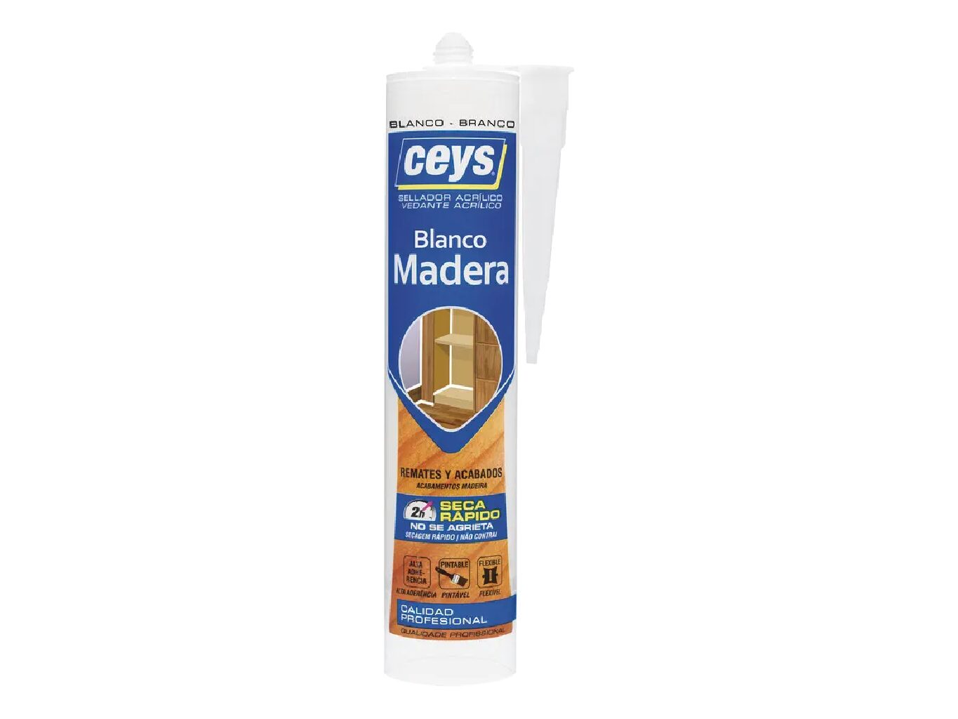 Ceys sellador para madera color blanco 280ml