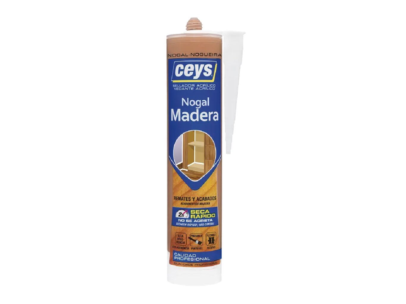 Ceys sellador para madera color nogal 280ml