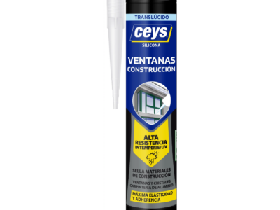 Ceys silicona para ventanas, obras y construcción translucido 280ml