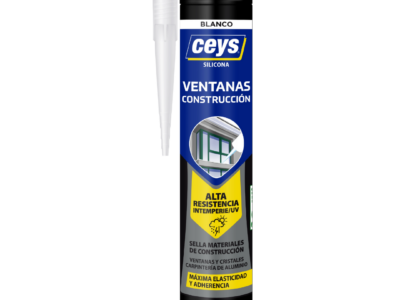 Ceys silicona para ventanas, obras y construcción blanca 280ml