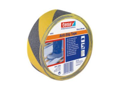 Tesa cinta antideslizante negro/amarillo 15m x 50mm