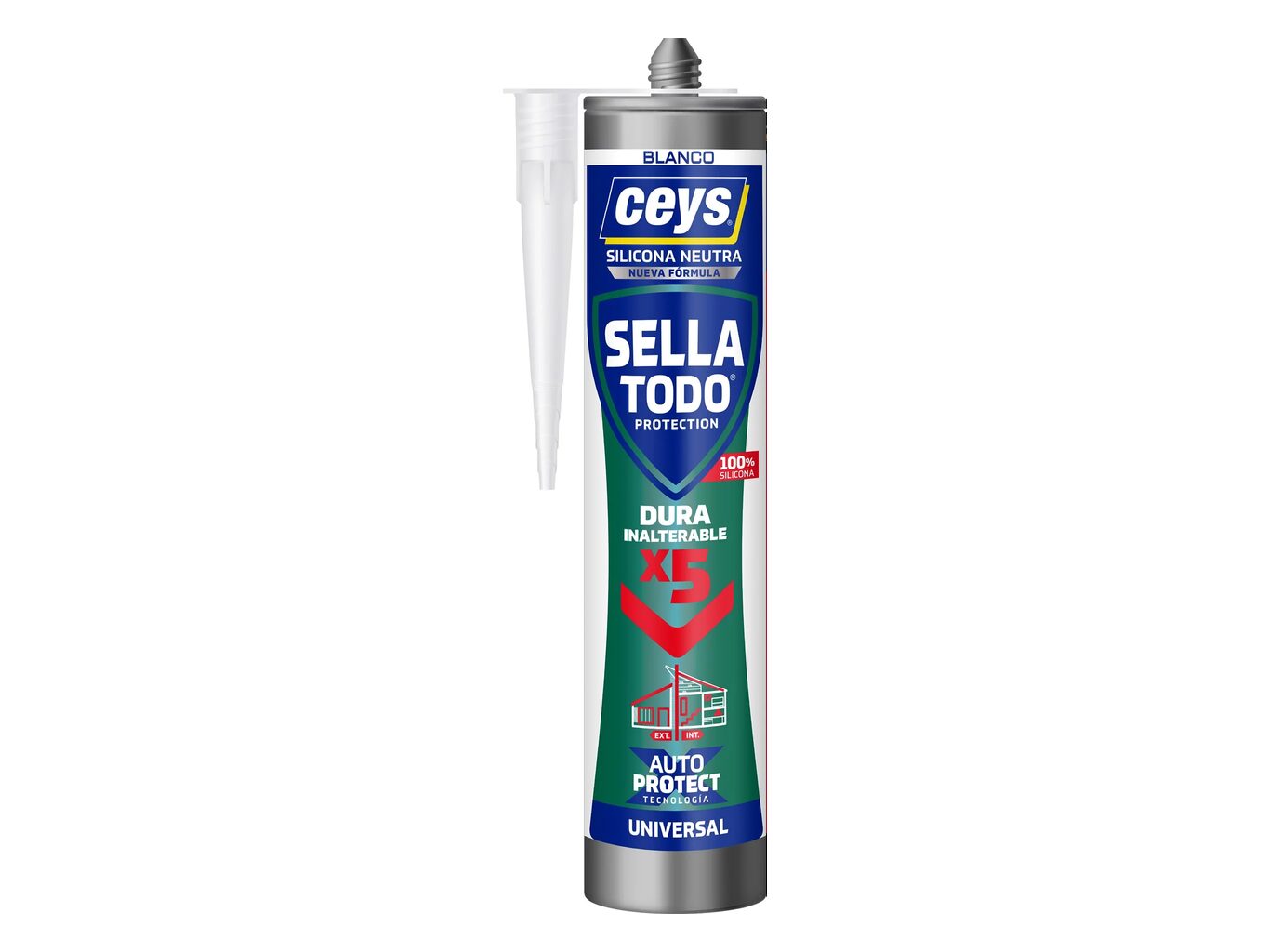 Ceys silicona neutra sellatodo color blanco 280 ml